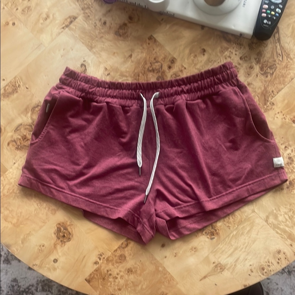 Women's Casual Burgundy Shorts